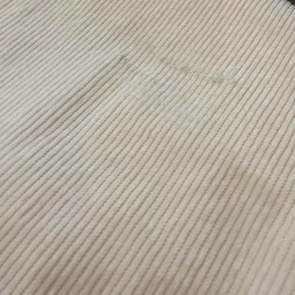 NWT Anthropologie Maeve 18W The Colette Wide Leg Cropped Cream Corduroy w/ FLAWS - Picture 12 of 12